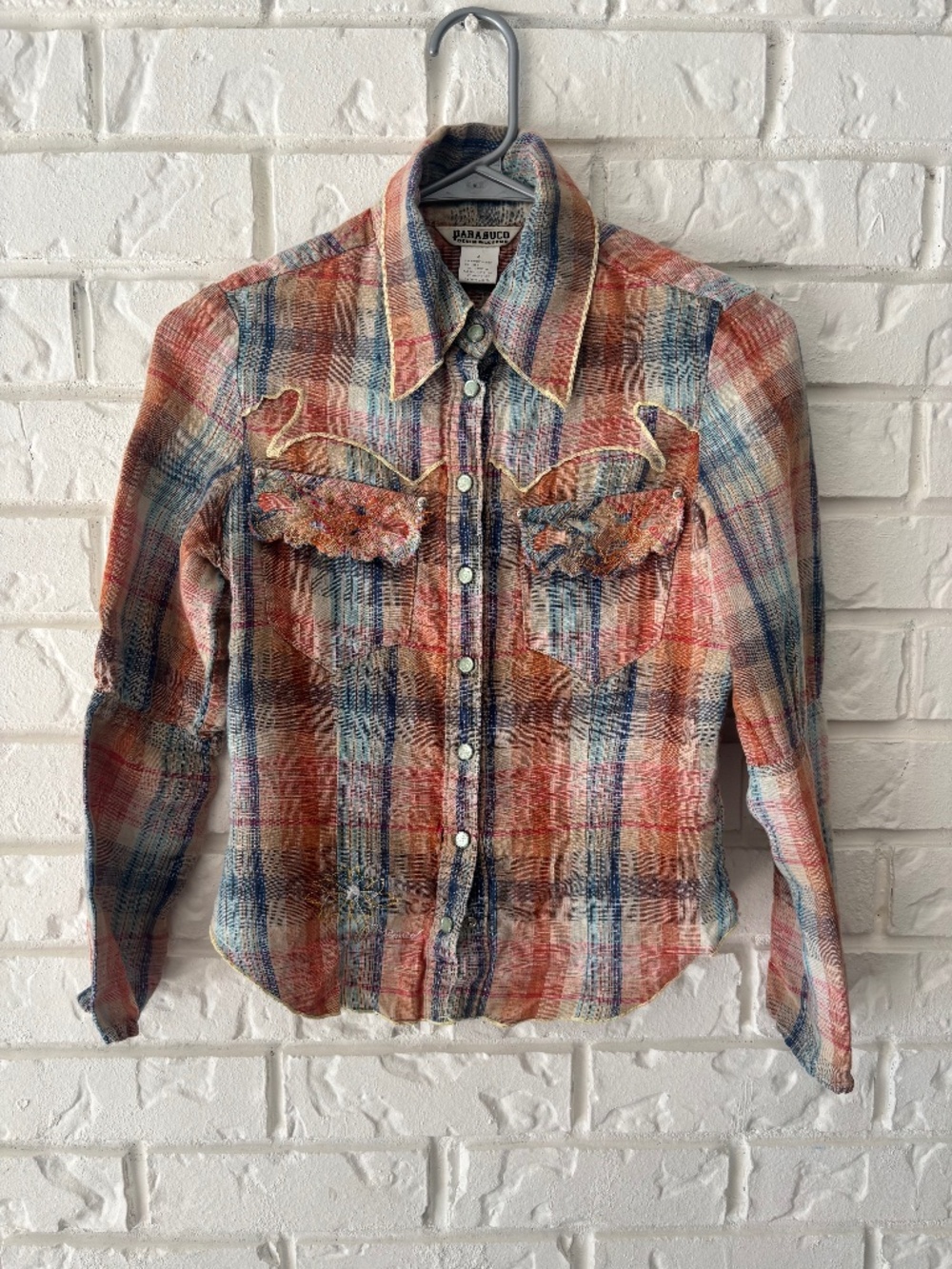 Vintage Parasuco Plaid Western Shirt